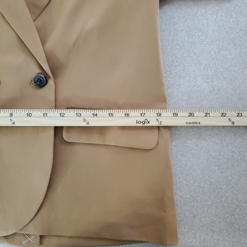 J.Crew Womens $218 Drapey twill double-breasted blazer Pink Size 2 CB316 NEW - Picture 10 of 13